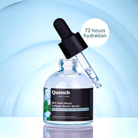 Quench 96% Snail Mucin Collagen Boost Serum With Niacinamide & Hyaluronic Acid |72 Hours Hydration|Formulated & Made In Korea | Dewy Soft & Plump Skin | Prevents Early Signs Of Ageing (30Ml)