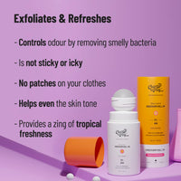 Bare Anatomy Anti Hair Fall Shampoo|5x Hair Fall Control & Growth - 250ml and Chemist at Play UnderArm Roll-On with 5% AHA, Lactic Acid & 1% Mandelic Acid - 40ml