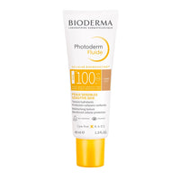 Bioderma Photoderm Aquafluide Claire Sunscreen SPF 100+ PA++++ | Tinted Sunscreen | 8H Hydration for Normal to Combination Skin | UVA & UVB Protection | Ultra Light & Moisturizing Texture, 40ml