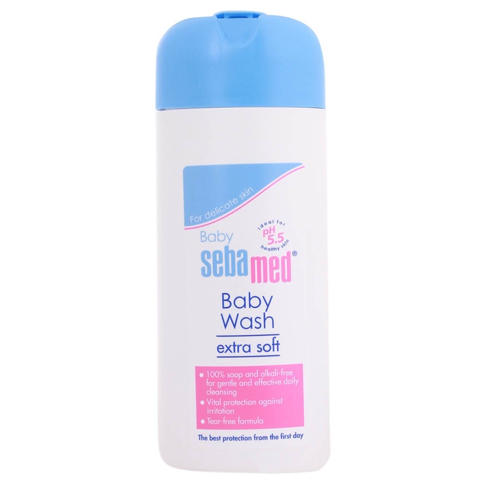 Sebamed Children’s Shampoo (50ml) & Baby Wash Extra Soft, 200ml Combo