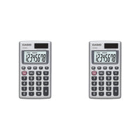 Casio HS-8VA, Solar Powered Standard Function Calculator (Pack of 2) 1 Count (Pack of 2)