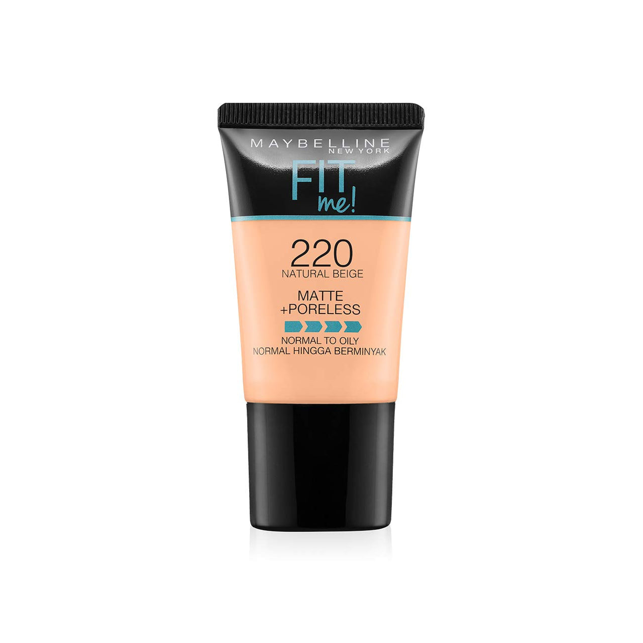 Maybelline New York Liquid Full Coverage Foundation Natural Beige & Compact Powder 220 Natural Beige Matte Finish For All Skin Type, 8Gm, Pack Of 1