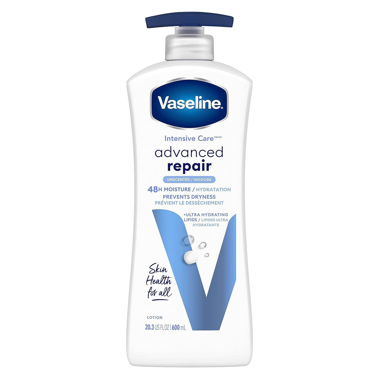 Vaseline Intensive Care Advanced Repair Lotion - Fragrance Free - 20.3 oz, 2 pk
