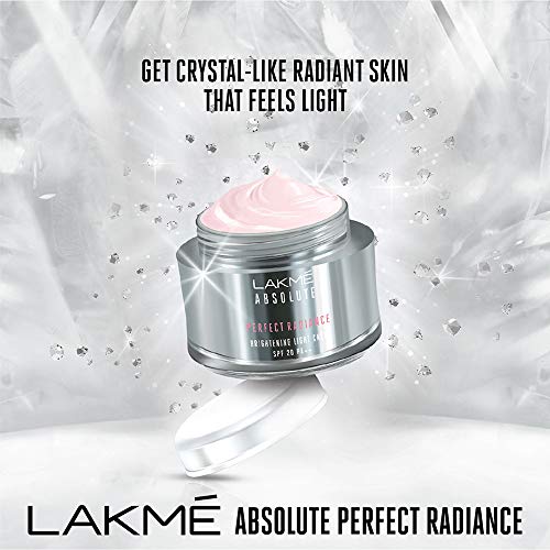 LAKMÉ Absolute Perfect Radiance Brightening Light Crème With Niacinamide & Micro Crystals, 50G & Lakme 50 Spf Sun Expert Tinted Sunscreen Cream (50 G)