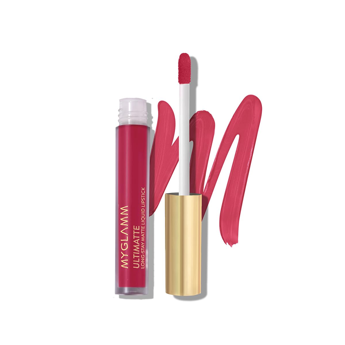 MyGlamm Ultimatte Long Stay Matte Liquid Lipstick-Rose Belle-2.5 g | Pink Lipstick With Vitamin E | 8hr Long Lasting Lipstick | No-Smudge, Waterproof Formula | Vegan & Cruelty Free