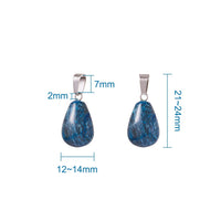 FASHEWELRY 50Pcs Water Drop Stone Pendants Teardrop Healing Crystal Quartz Chakra Gemstone Rock Charms Random Mixed for Necklace Jewelry Making Hole: 2x7mm 1-Mixed Color-Teardrop-Random*