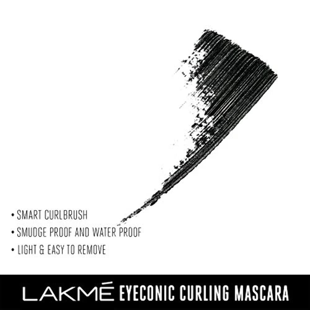 Lakmé Eyeconic Lash Curling Mascara, Black, 9ml