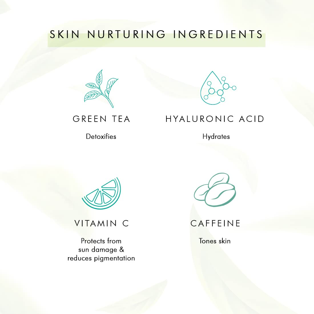 mCaffeine Green Tea Night Hydration Routine with Face Serum & Night Gel | Enriched with Vitamin C | Soothing & Calming Aroma | Pack of 2