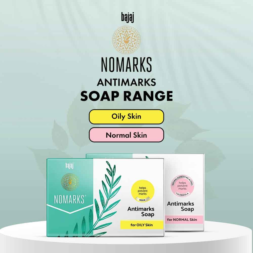 Bajaj Nomarks Antimarks Soap for Normal Skin 125gm*4 (500gm)