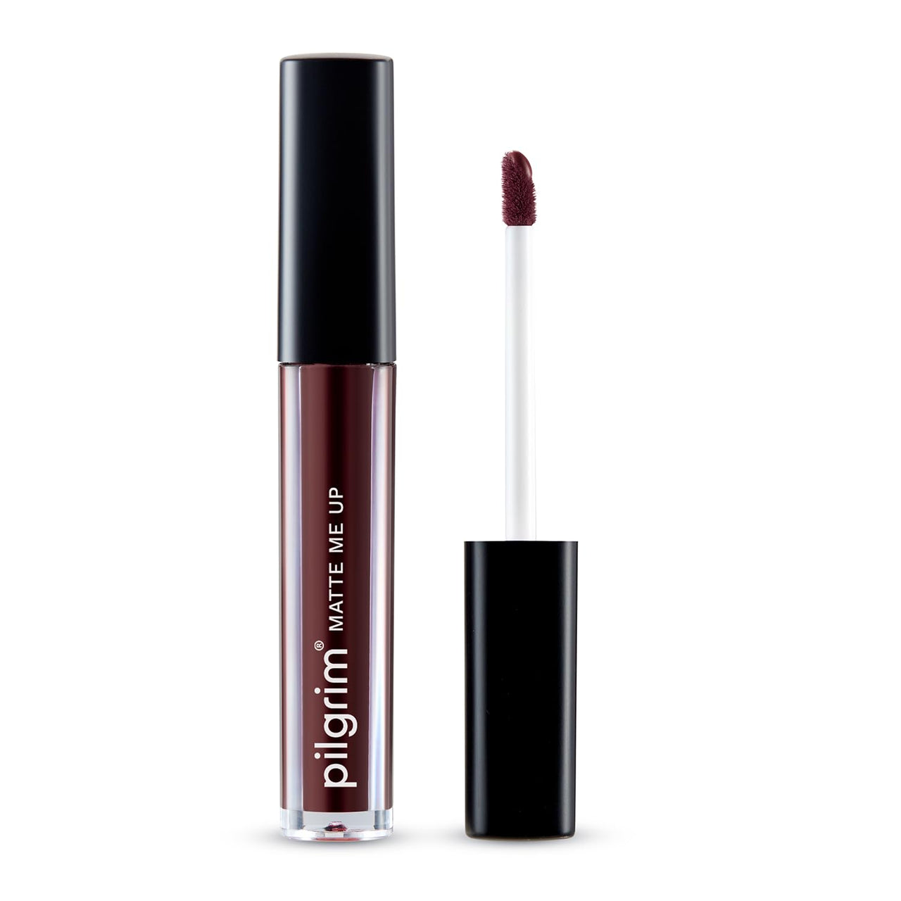 Pilgrim Liquid Matte Lipstick - Dark Seduction | Lipstick for Women with Hyaluronic Acid & Spanish Squalane | Transferproof, Long Lasting & Non Drying with Hydrating Ingredients 3gms