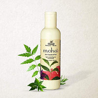 moha: Herbal Anti Dandruff Oil 200 ml with free Rejuvanating Massage Oil 100 ml | Neem, Tea Tree Oil, Rosemary | (Combo of 2)