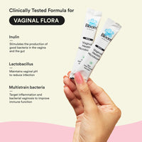 Bloom Vaginal Microbiome Oromelt Powder | 20 Easy Pour Sachets (Pack of 1) | For Vaginal Health & UTI Prevention | Probiotic | Reduces Inflammation & Bacterial Infection | Strawberry Flavour |