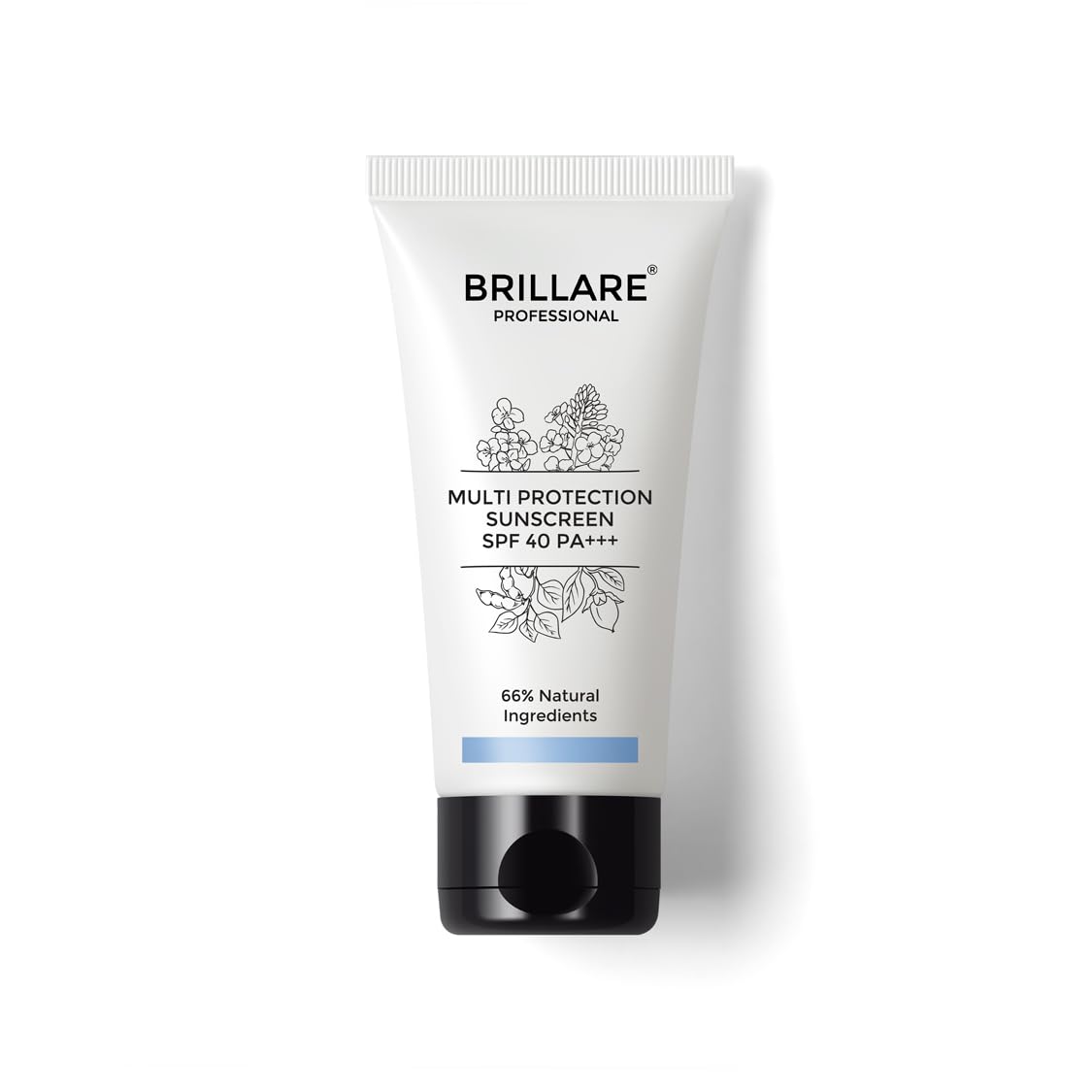 Brillare Multi-Protect Sunscreen SPF 40, PA+++, 100% Natural Sunscreen With Soy, Shea & Rapeseed, (50 GM)