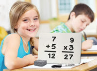 Charles Leonard Dry Erase Board, Two Sided, Lined/Plain, 9