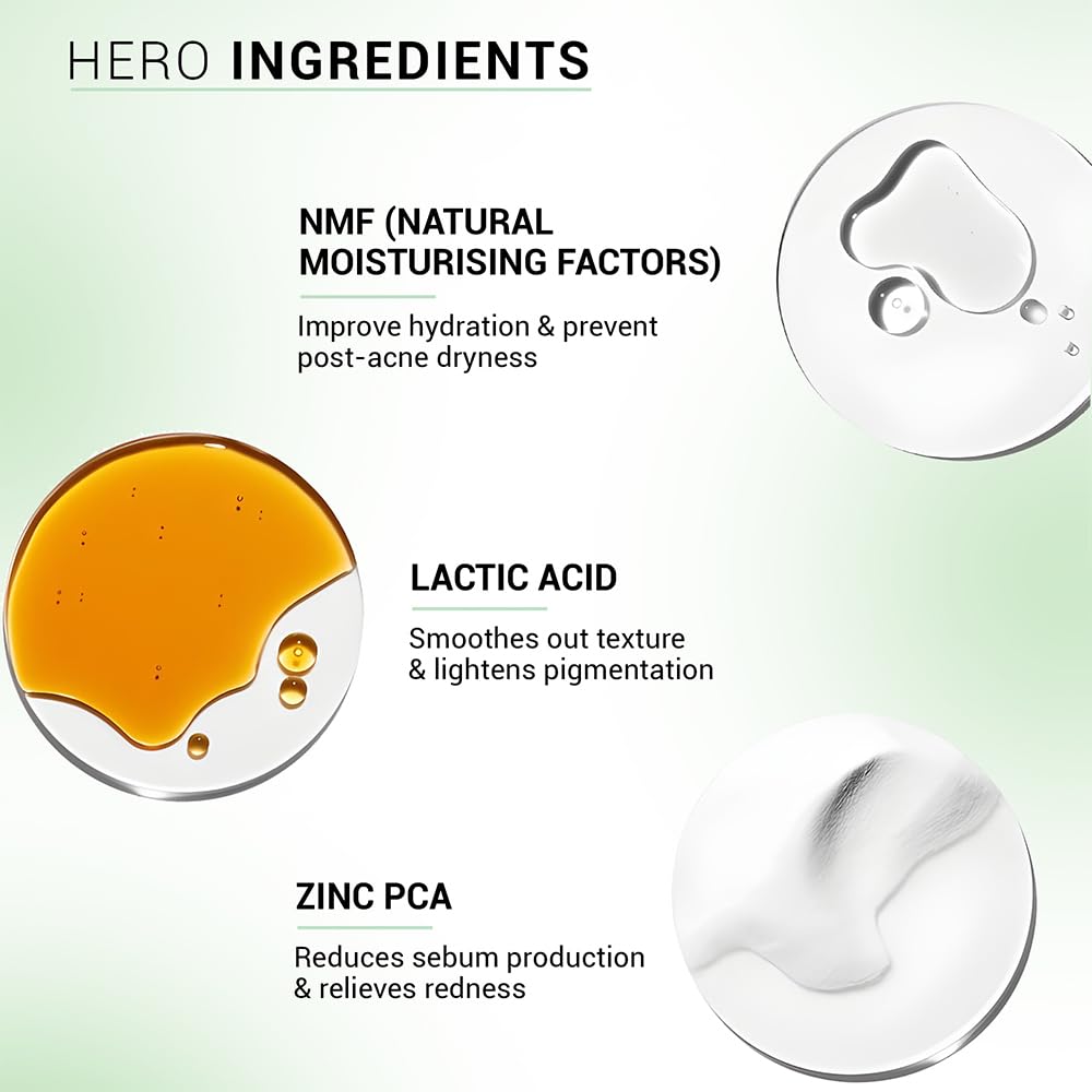 Sereko Oil Clear Face Moisturizer with NMF for Oily & Acne-Prone Skin | Controls Oil, Dehydrated Skin, Soothes Redness & Improves Texture | Lightweight, Non-Greasy Formula | Acne Cream 50ml