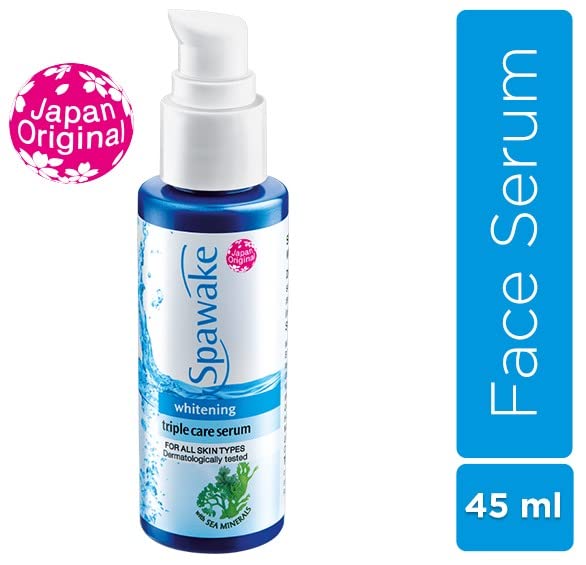 Spawake Whitening Triple Care Face Serum with Vitamin C for smooth and bright skin, 45ml