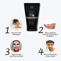 The Man Company Activated Charcoal Face Wash for Men | Ylang Ylang | Oil Control | Unclog Pores | Deep Cleansing | Blackheads Removal | All Skin Types - 100ml