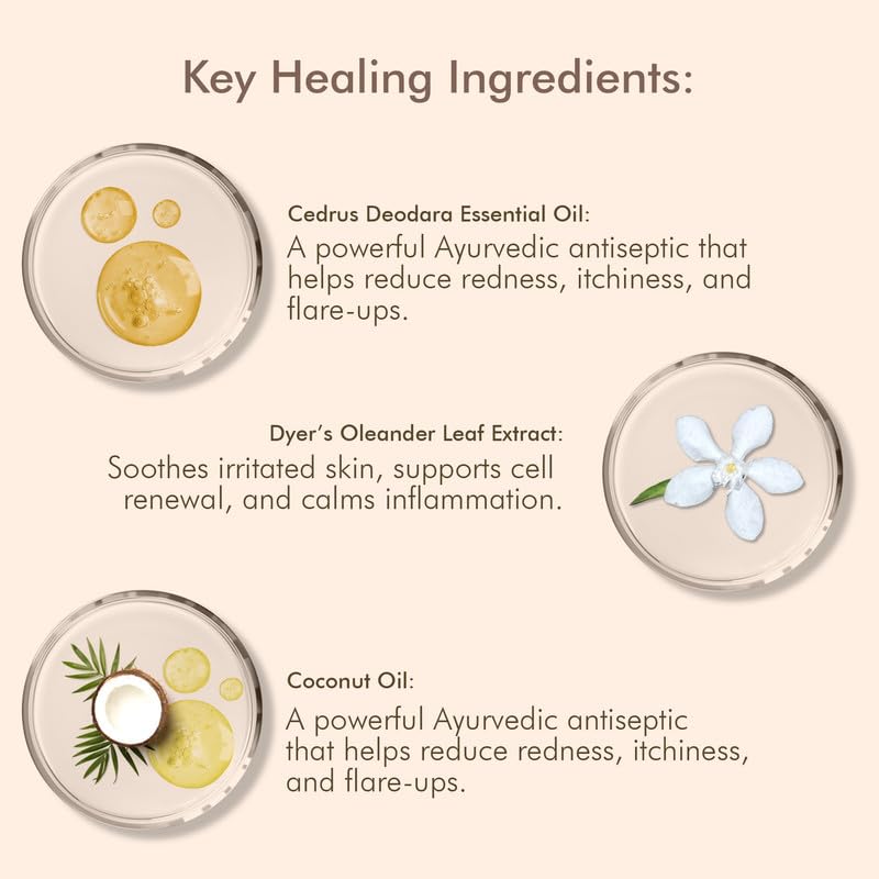 VEDICDERM Oleander Psoriasis Skin Care Oil Natural, Steroid-Free Formula for Dry, Itchy, and Flaky Skin Helps Soothe Irritation, Redness, & Promote Hydration, Suitable for Daily Use (200ml Pack of 1)