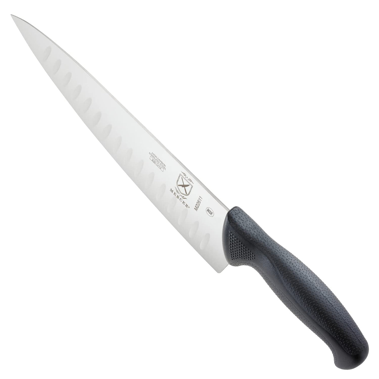 Mercer Culinary M22611 Millennia Black Handle, 10-Inch Granton Edge, Chef's  Knife