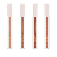 Juice Matte Luxe Lipstick - Vitamin E Enriched, Smudge-Free with Bio Retinol, Moisturizing Lock Technology, SPF 15, Long-Lasting Pack of 4 (Shades of Nude)