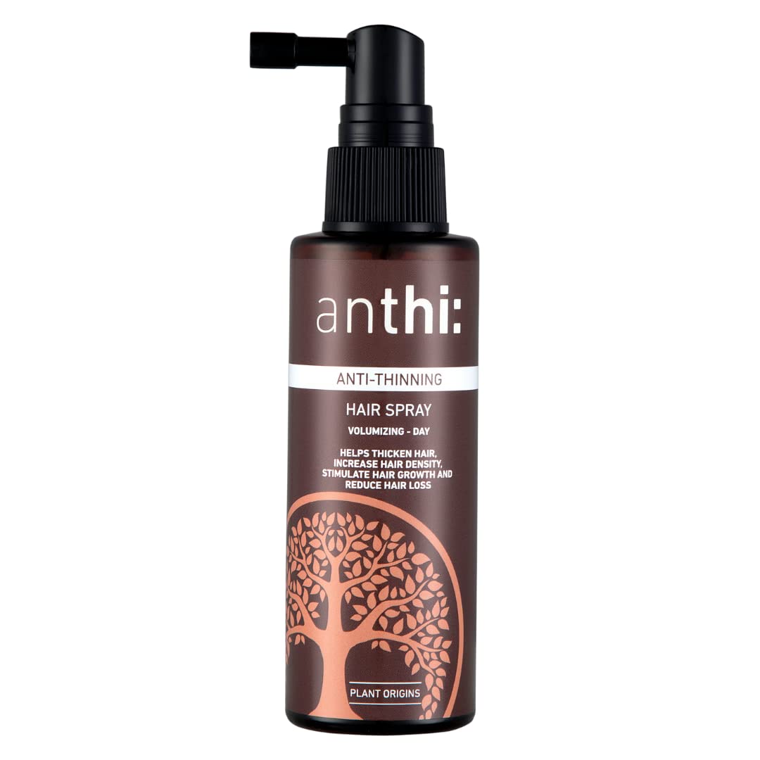 anthi: Anti-Hair Thinning Hair Spray, Hair Thickening And Volume Boosting, Stimulates Hair Growth, Plant-Origins Hair Spray, 60 Ml, 180 Grams