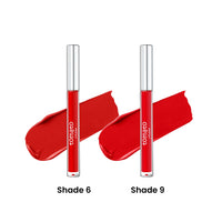 FLiCKA Tomato Liquid Matte Lipstick Transfer Proof, Smudge Proof, Non-Sticky, Creamy Lightweight Shade 6 & Shade 9 Combo