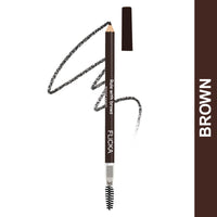 FLiCKA Rule With Brows Eyebrow Pencil, With Spoolie, Long-lasting and Natural-looking Results, Define & Blend Brow Pencil, Brown, 1.2g