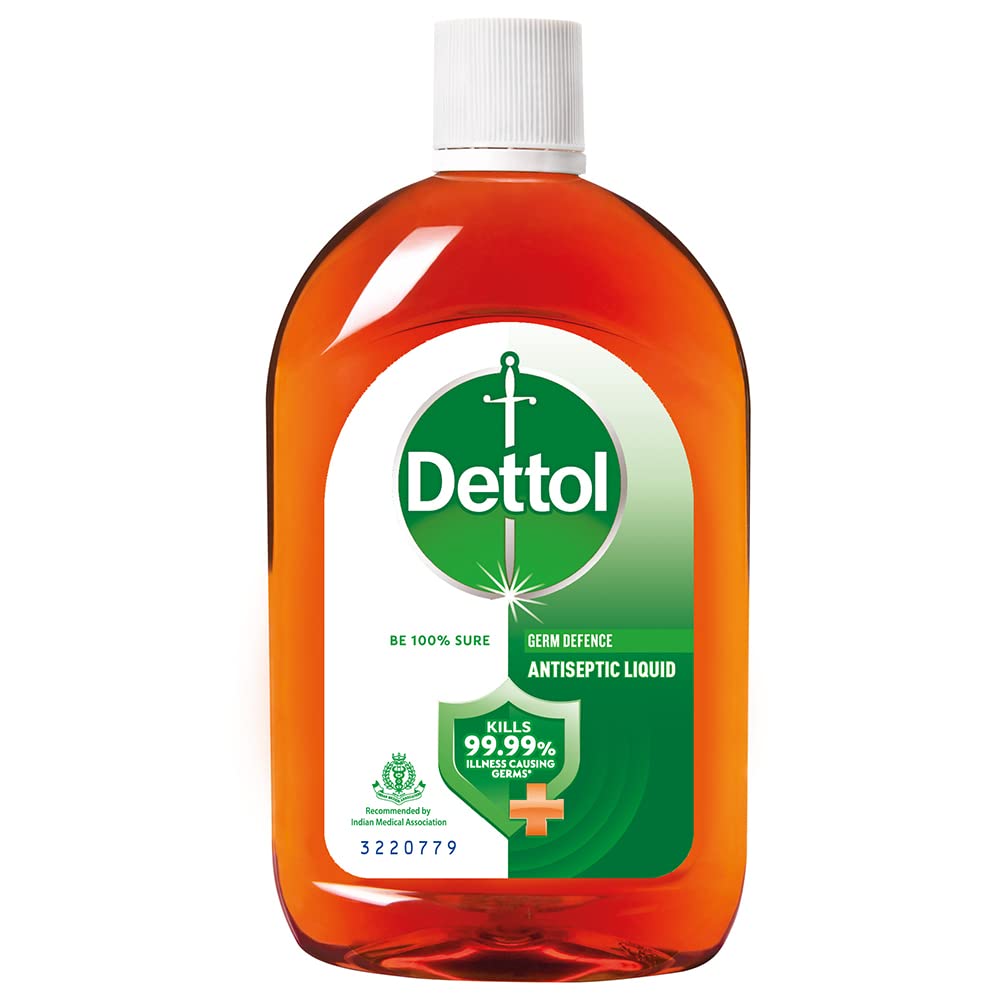 Dettol Antiseptic Liquid for First Aid, Surface Disinfection and Personal Hygiene, 250ml & Dettol Liquid Handwash Refill - Skincare Moisturizing Hand Wash, 750 ml