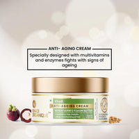 Khadi Organique Anti Ageing Cream Wheat Germ & Kokum Butter Reduce Wrinkles & Fine Lines | Suitable for Men & Women of all Skin Types - 50gm