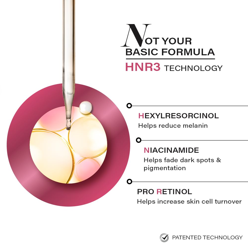 Novology Bi-Phasic Serum for Hyperpigmentation, Dark Spots, Acne Marks and Uneven Skin Tone with Niacinamide and Pro Retinol| Dry-Combination Skin | 28ml