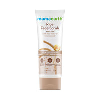 Mamaearth Rice Face Scrub for Glowing Skin, With Rice Water & Niacinamide for Glass Skin - 100 g