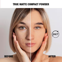 SHOPAAREL True Matte Compact Powder that Protects Skin from Sun, Absorbs Oil, Sweat and helps you to stay fresh (01)