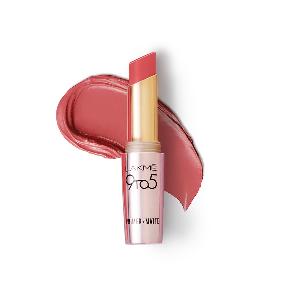 Lakmé 9 To 5 Primer + Matte Lipstick- Pink Punch