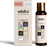 Vedix Vanya Root Stimulating Ayurvedic Hair Oil | Hair Growth Oil With Fenugreek + Sesamum + Sage - Customized Anti Hair Fall Control Oil - 100ml