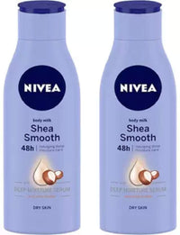 Nivea Body Milk Shea Smooth 48H Deep Moisture Lotion (2 X 200Ml) (400)