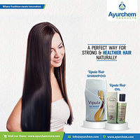 Vipula Natural Ayurvedic Herbal Ultimate Hair care kit for Hair Fall Control & Hair Growth-Hair Oil & Shampoo Combo Pack for Damaged Dry & Frizzy Hair, Anti-Dandruff Shampoo,Oil for Grey Hair - 100ml