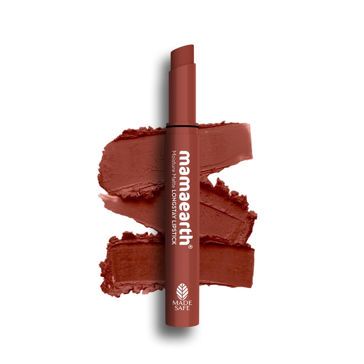 Mamaearth Moisture Matte Longstay Lipstick with Avocado Oil & Vitamin E for 12 Hour Long Stay - 2 g (Peach Nude)
