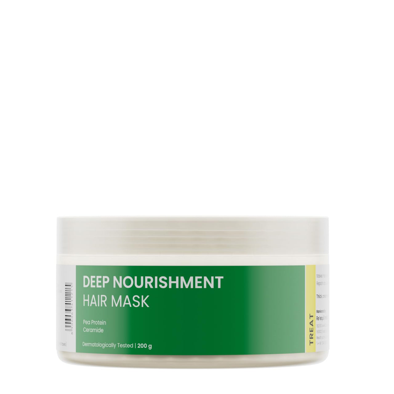 RE' EQUIL Deep Nourishment Hair Mask With Pea Protein & Ceramide, Repairs Dry, Damaged & Frizzy Hair, Sls & Paraben Free, All Hair Types, 200 Gram - Fresh