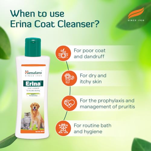 Himalaya Erina Coat Cleanser | Reduces Hairfall, Relieves | Itchiness and Promotes Healthy Skin | 450 ML | 1 Piece