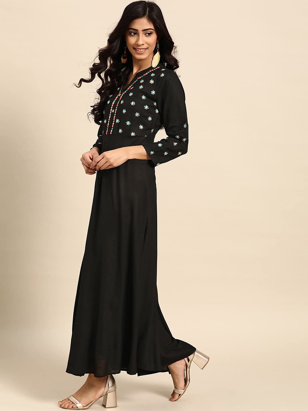 Rapsodia Women's  Rayon Anarkali Kurta