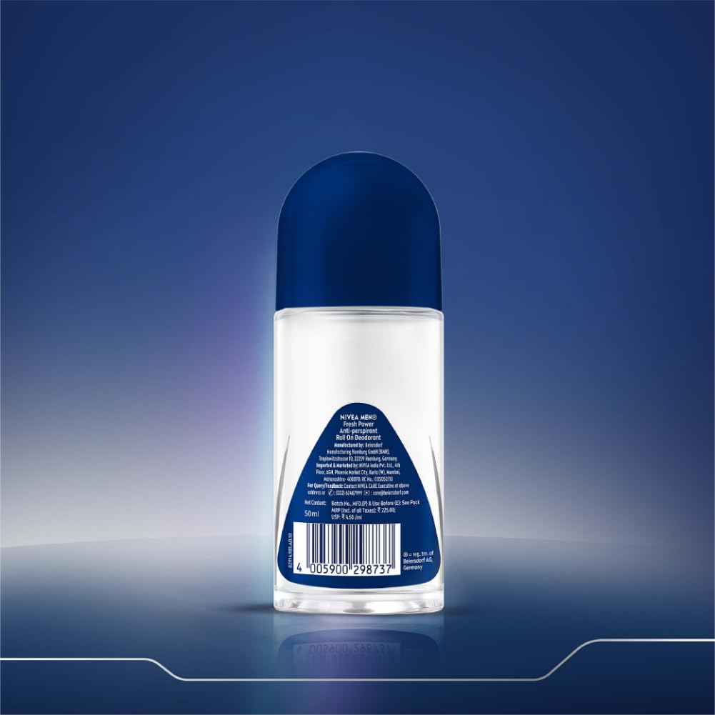 NIVEA MEN Fresh Power Roll-On Deodorant (50ml)