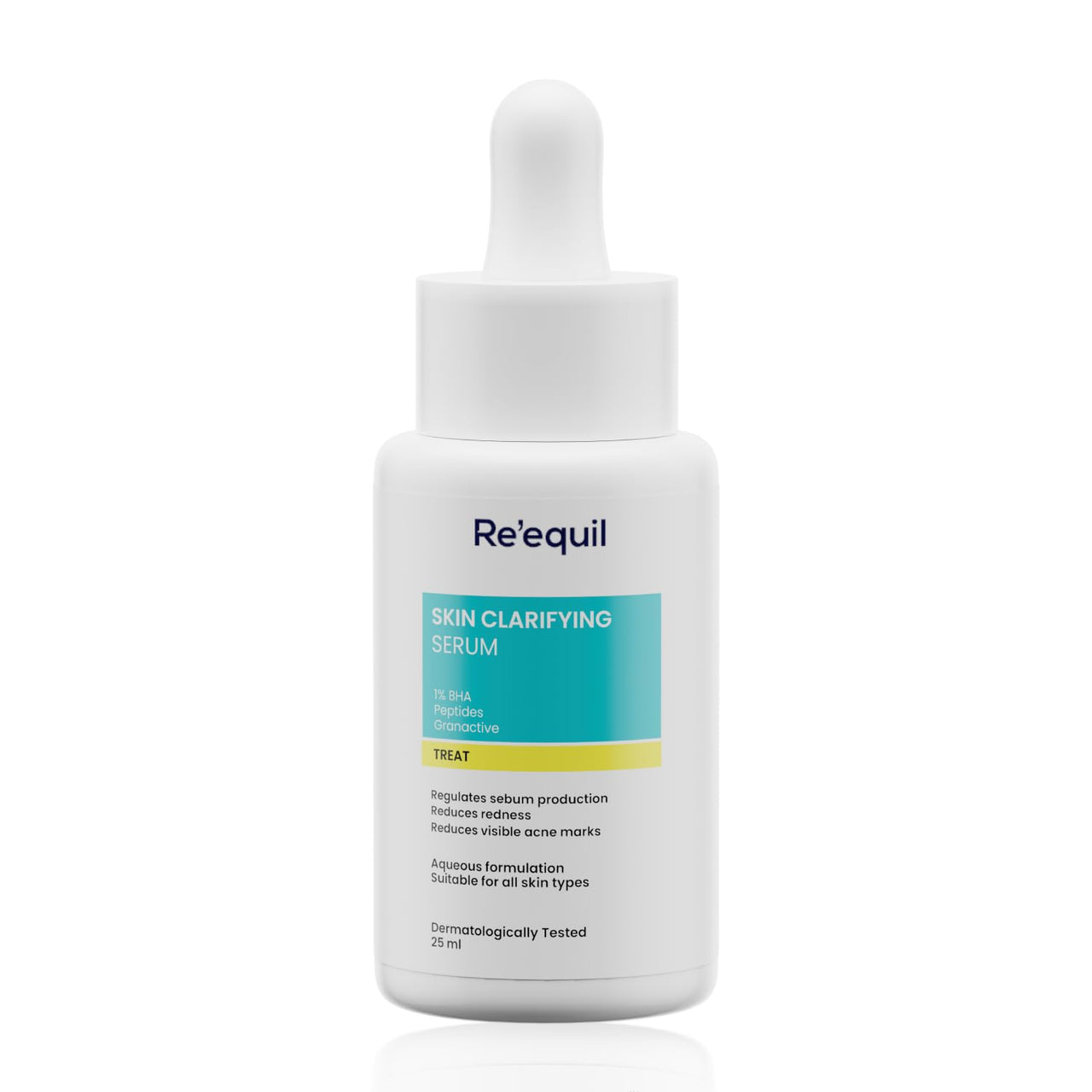 RE' EQUIL Skin Clarifying Serum | 1% Salicylic Acid, 5% Granactive | Treats Active Acne, Prevents Breakouts, Regulates Sebum Production | 25 Ml