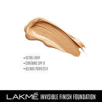 Lakmé Invisible Finish Spf 8 Natural Cream Light Coverage Foundation For All Skin, Shade 01, 25Ml & Cushion Matte Lipstick, Red Wine, 4.5 G, 1 Count