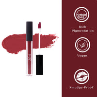 Bloom Beauty Liquid Lipstick, Velvet Matte Finish, Lightweight & Hydrating | Long-Lasting Wear, (Cocoa Lust)