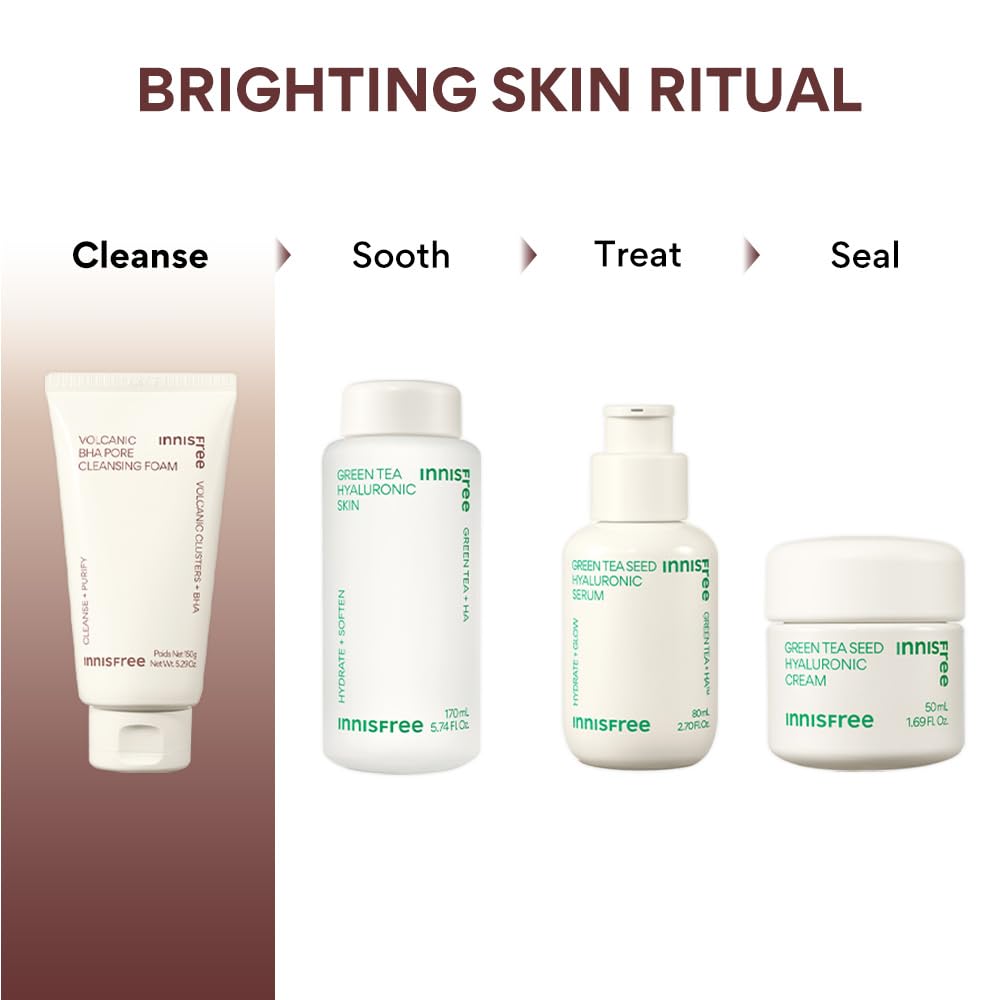 Innisfree Foaming cleanser | Korean Face Wash for Oily/Combination Skin | Pore Cleanser | Acne Prone Skin | Deep Cleansing | For Men and Woman