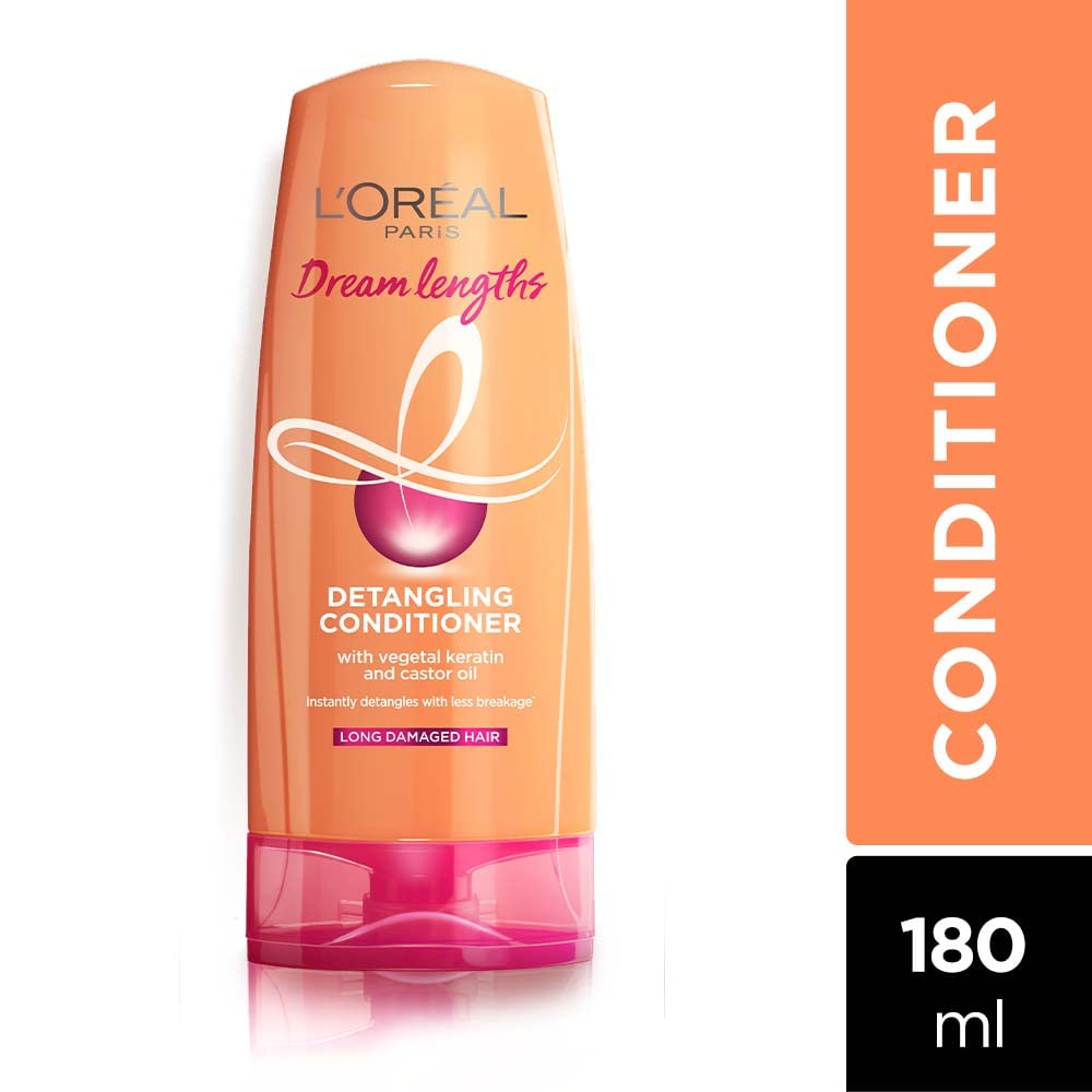 L'Oreal Paris Extraordinary Oil Hair Serum for Women and Men, 100 ml & L'Oreal Paris Dream Lengths Conditioner, 192.5 ml