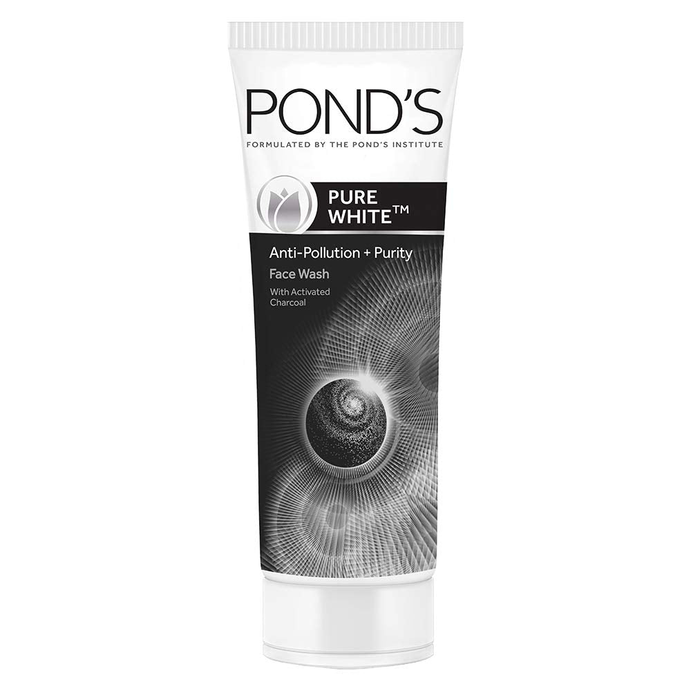 Pond's  Pure White Anti Pollution With Activated Charcoal Facewash, 100g And POND's Age Miracle Wrinkle Corrector Day Cream SPF 18 PA++ 20g