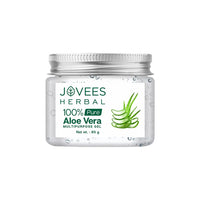 Jovees Herbal 100% Pure Aloe Vera Multipurpose Gel For Face, Skin & Hair | Aloe Vera Gel For Hydrates, Moisturized & Even Tone Skin | Suitable For Men & Women- 85g