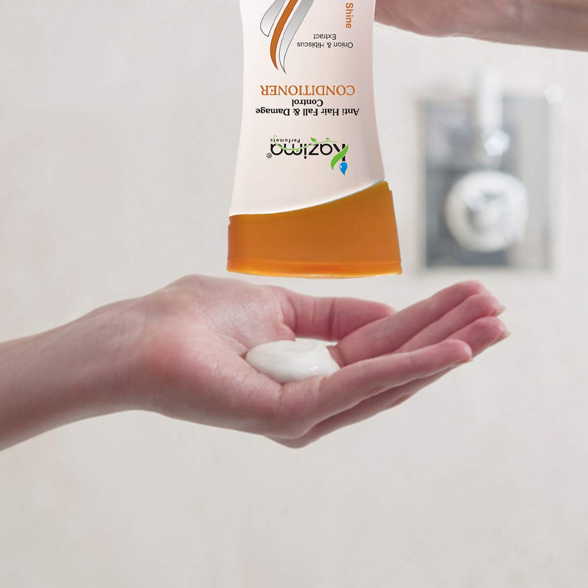 KAZIMA Combo of Anti Dandruff Shampoo and Anti Hair fall & Damage Control Conditioner for Hair Dandruff Control, Damage Repair, Healthy Scalp, Hair Nourishment & Hair fall Control, 200 ml each