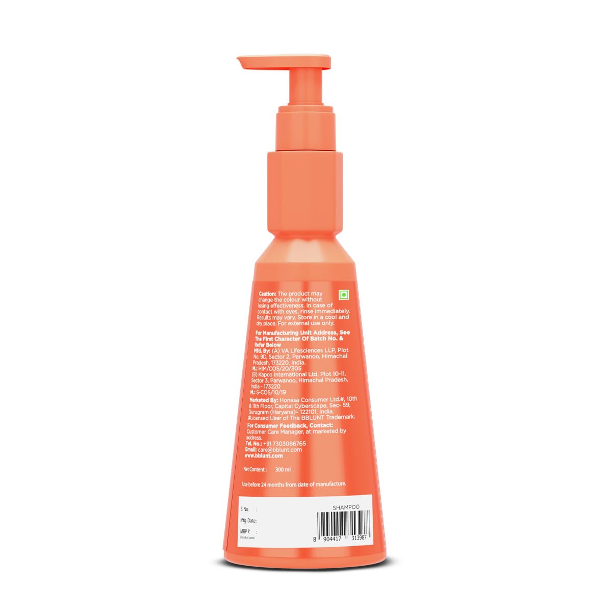 BBLUNT Advanced Smoothening Shampoo with Keratin & Hyaluronic Acid - 300ml Makes Hair Frizz-Free & Straighter | Gently Cleanses | Adds Spectacular Shine | SLS & Paraben-Free | For Men & Women